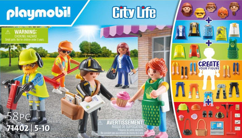 Playmobil My Figures Trabajadores Ciudad +58pcs 71402 Trabajadores