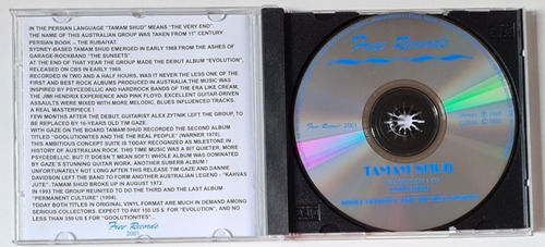 Cd Tamam Shud - Evolution/goolutionites And The Real People (Usado)