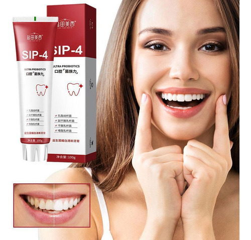 Pasta Dental De Probióticos Blanqueadora Sip-4, 2 Unidades