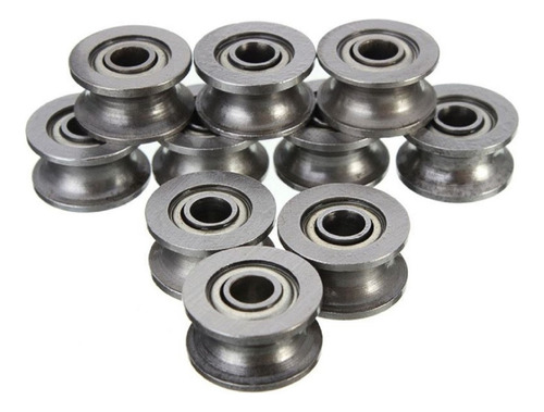 Kit 10 Rolamento U624zz 4x13x7mm Canal Em U Polia 624zz 624 