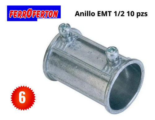 Anillo Emt 1/2 - 3/4 - 1  Inch  10 Pzas