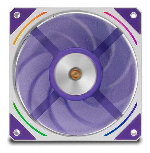 Kit Ventoinha Mancer Voltaic Purple Edition, 3x120mm, Branca