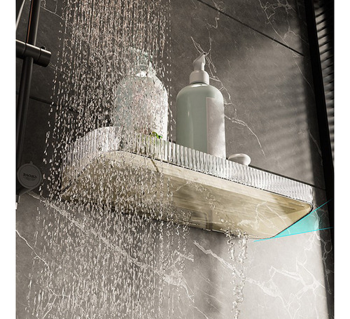 Estante De Almacenamiento De Pared Para Baño, Baño, Transpar