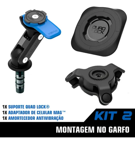 Quad Lock Original® - Suporte Celular Moto - Linha Completa