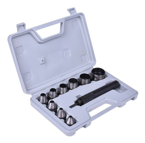 Imagen 3 de 4 de Set Sacabocado De Golpe 5 - 32mm Grandes 10 Pcs + Valija
