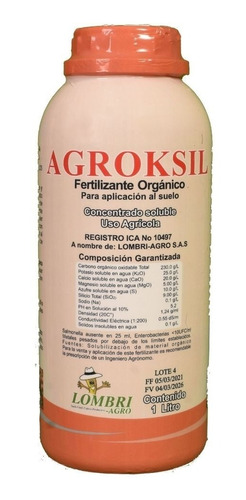Imagen 1 de 2 de Agroksil Fertilizante Orgánico (caja X 6 Unidades)