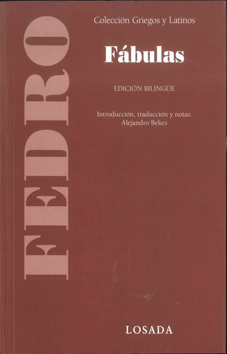 Fabulas (griegos Y Latinos) - Fedro - Losada S.a.         