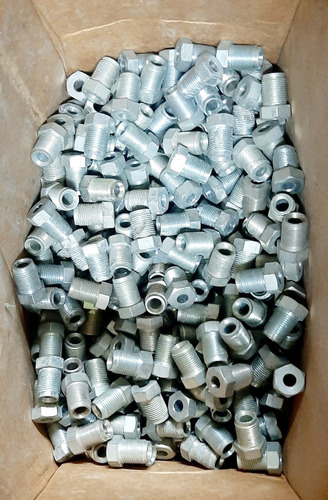 Imagen 5 de 10 de Conector Recto 6mm Bicono Acero Inox. Sistema Gas Gnv Vehicu