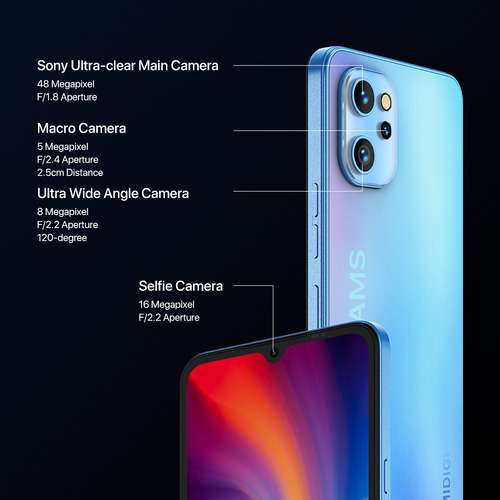Umidigi Teléfono Inteligente Umidigi A13 Pro, Nfc, 48 Mp, Ai, Triple
