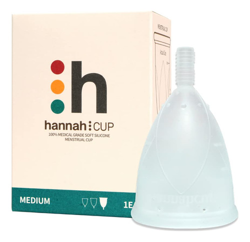 Hannahcup - Taza Menstrual (tamano Mediano, 100% Silicona Su