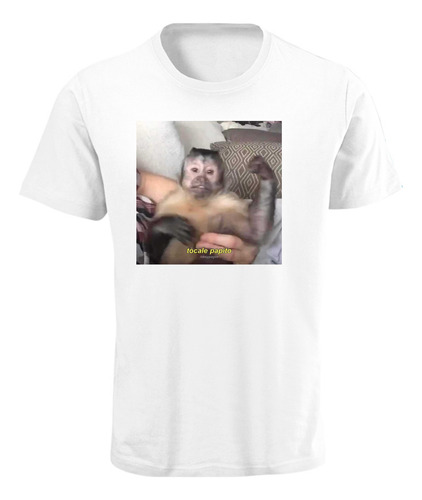 Playera Diseño Meme Monkey- Tócale Papito