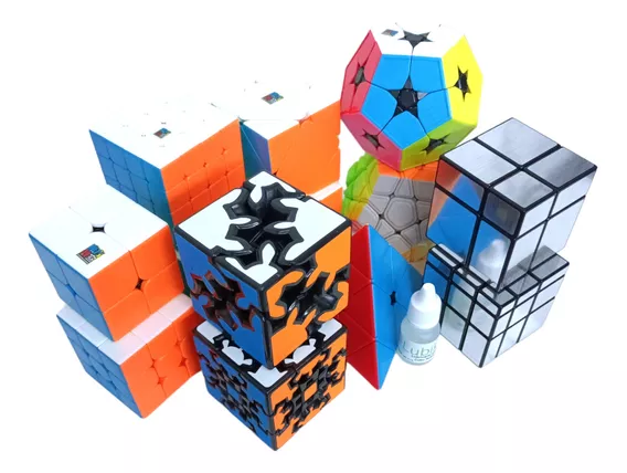 Paquete Cubos 2x2+3x3+4x4+5x5+pyra+mega+sk+sq1+mirror+gear