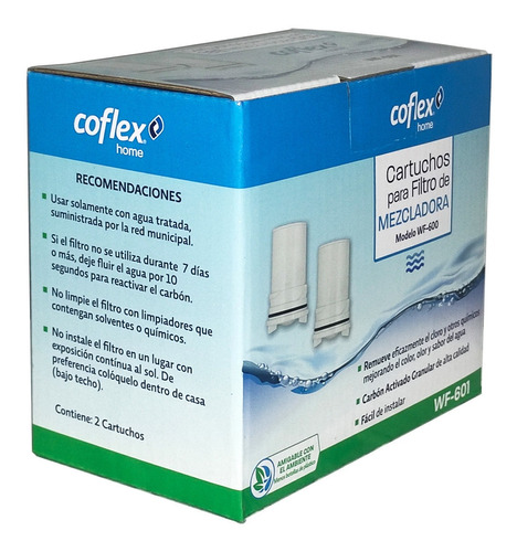 Cartuchos Repuesto Para Filtro De Mezcladora Coflex Wf-601