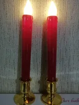 Comprar Velas Blancas Led Decoracion Con Candelabro