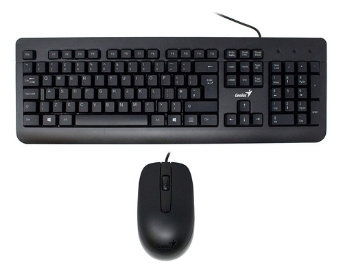 Combo Teclado Y Mouse Genius Km160 Silencioso Kit Pack Caja