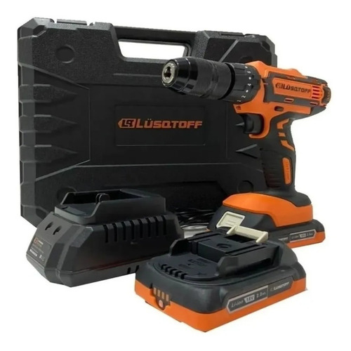 Imagen 3 de 9 de Taladro Percutor Inalámbrico Lusqtoff Atl18-9b 18v
