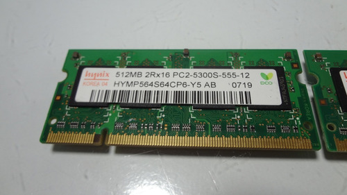 Memórias 512mb Ddr2 Notebook Dell Latitude 131l Original (Usado)