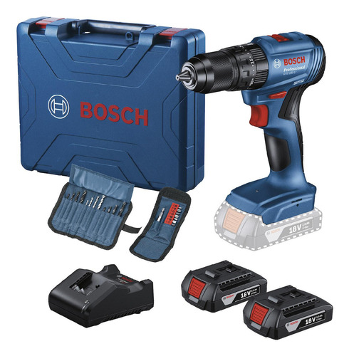 Rotomartillo 1/2 Bosch Gsb 185-li 18v + 2 Baterías Maletín