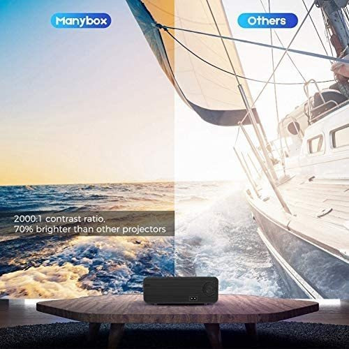 Mini Proyector Manybox 4500 Lúmenes Full Hd 1080p Hdmi Vga