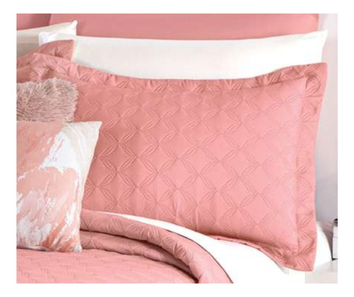 Funda Para Almohada Std Neo Capitonado Ultrasonico Concord Deep Rose