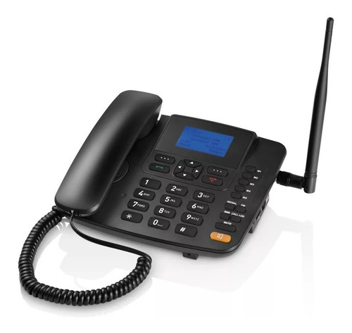 Telefone Fixo Celular Rural De Mesa Antena 5 Band 3g Sem Fio