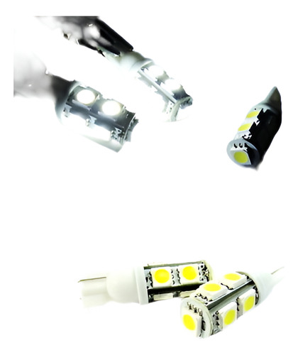 2 X 168 194 T10 9 Smd Led Frontal Lateral Marcador Luz Blanc