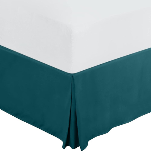 Falda De Cama Queen Utopia Bedding - Volante Plisado Cuádrup