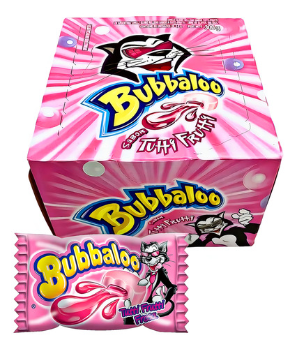 Chicle Relleno Sabor Tutti Frutti Bubaloo X300g