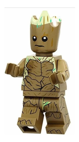 Boneco Blocos De Montar Groot Adolescente Guardiões Galáxia