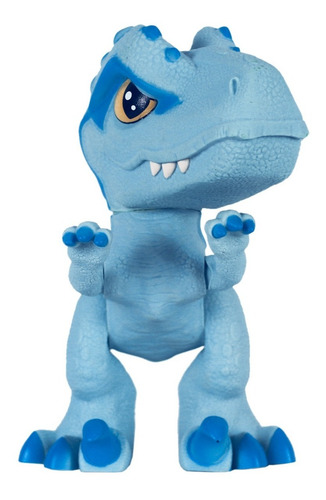 Imagem 8 de 10 de Jurassic World Velociraptor Blue Dinos Baby Azul Articulado