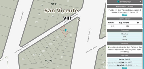 Imagen 1 de 22 de Lotes En Venta En San Vicente A. Korn Financiacion