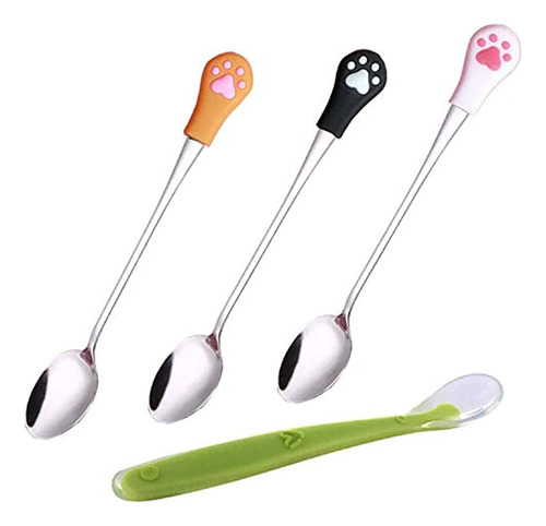 Ivia Pet Food Can Spoon/paquete De 4/múltiples Tamaños De Ac