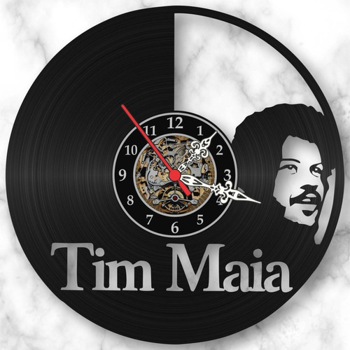 Relógio Parede Tim Maia Musica Nacional Vinil Lp Decoração