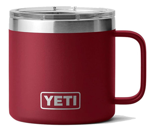 Yeti Rambler 14oz Mug Harvest Red Con Tapa Magslider - Rojo