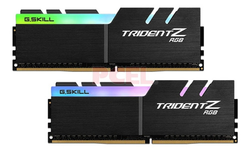 Memoria RAM Trident Z RGB (For AMD) gamer color negro 16GB (2x8gb) G.Skill F4-3600C18D-16GTZRX