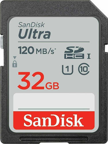 Tarjeta Memoria Sandisk Ultra Sdhc C10 Uhs-i 120b/s 32gb