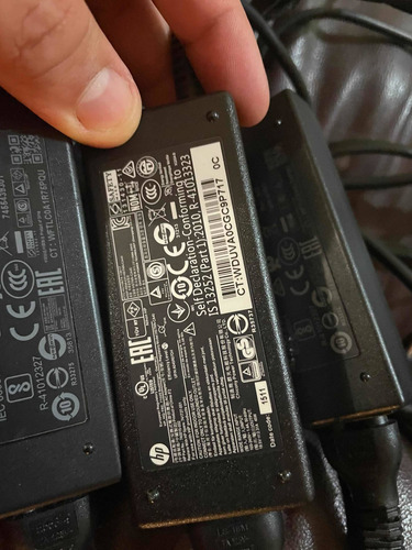 Lote De 10 Cargadores Hp Punta Azul De 45w Originales (Usado)