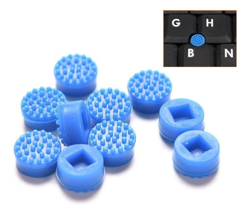 Imagen 2 de 4 de Trackpoint Boton Goma Teclado Lenovo Dell Rojo Azul Negro