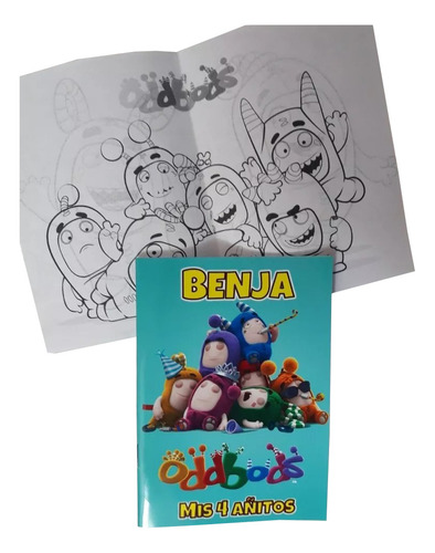 Souvenir Oddbods - Libritos Para Colorear X30u