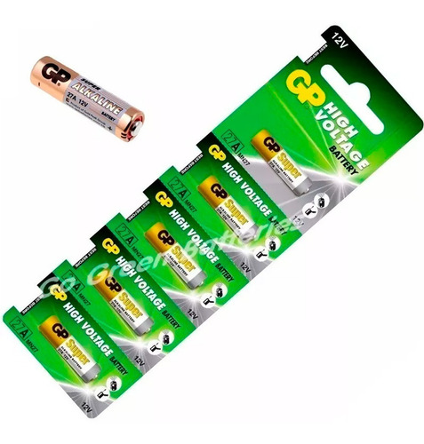 Pilha Wlxy Bateria 27a Gp2 Cilíndrica - Kit De 5 Unidades