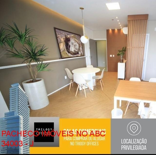 Sala Comercial Trilogy Office 32 À 600m Edifício Moderno Avenida Pereira Barreto - Sbc - Sc00004 - 34895810