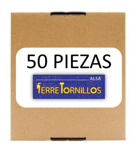 Kit Tornillo Hexagonal Inox. Nc 1/2'' X 7 1/2'' (50 Pzs)