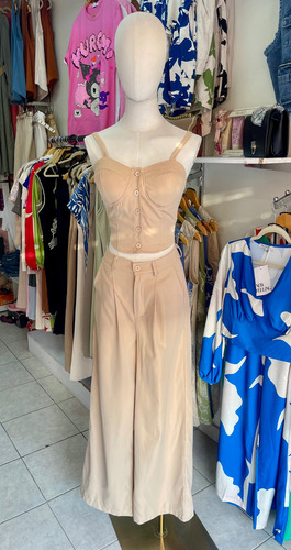 Conjunto Blusa Y Pantalón Set Ropa De Vestir Mujer Cordinado