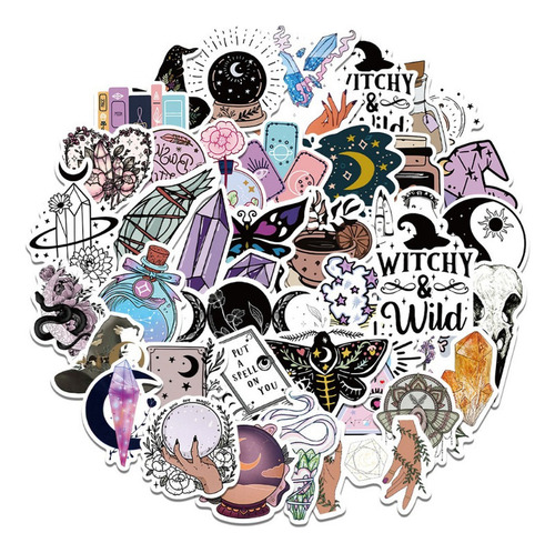 50 Pegatinas Decorativas Impermeables Con Grafiti Bohemio