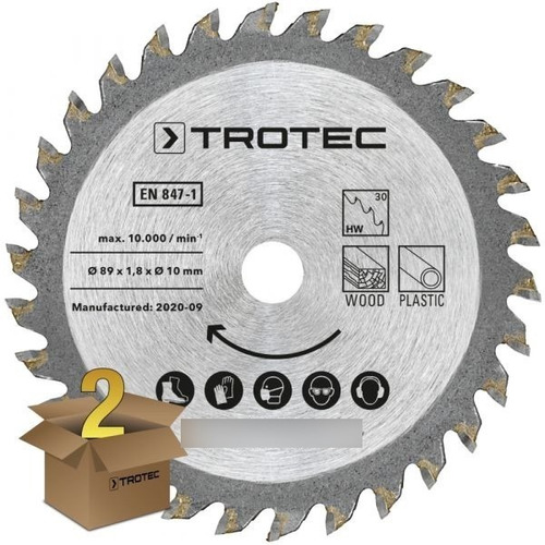 Disco Para Mini Sierra Circular Trotec/madera Plastico Ø89mm