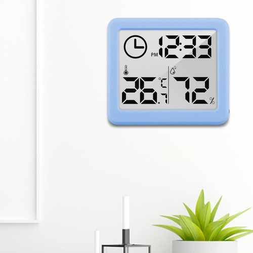 Relógio Digital De Parede Medidor De Temperatura Familiar