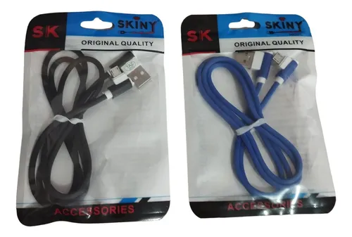 Cable Cargador Datos V8 Micro Usb En L 1m Carga Rapida 3a