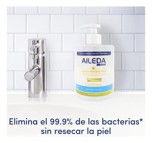 Jabón Líquido Aileda Jabón Antibacterial Para Manos 500ml