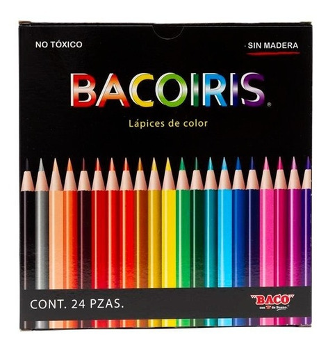 24pzs De Colores Baco Lp003 Bacoiris Redondos Surtidos /v