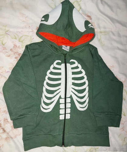 Campera Con Capucha Verde Talle 2 A 3 Años